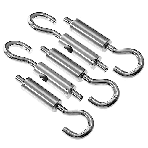NAMOARLY 5pcs Wire Rope Turn Buckle Cable Guide Wire Rope Hook and Eye Turnbuckle Tensioner