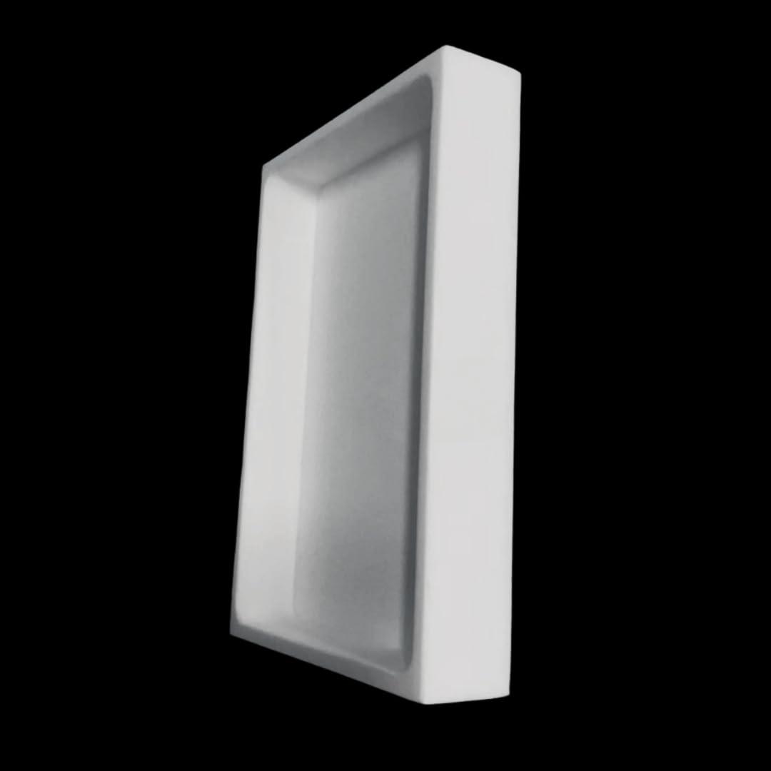 Piastra quadrata extra large in PTFE PEFT - Vassoio in politetrafluoroetilene resistente agli agenti chimici for uso industriale e di laboratorio(220x150x30mm)