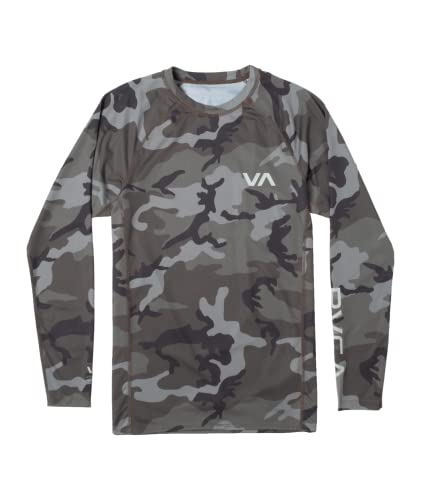 RVCA Men's RVCA L/S Rashguard Camo Medium