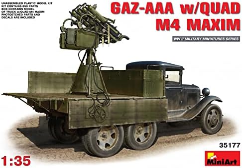 MiniArt Models 1/35 GAZ-AAA with Quad M-4 Maxim Model Kit