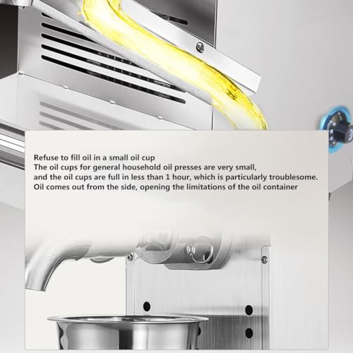 Máquina de prensa de óleo elétrica comercial extrator de óleo prensado a frio quente 304 aço inoxidá