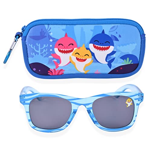 Baby Shark Boys Sunglasses For Kids With Carrying Case | Toddler Sunglasses For Boys (Blue) (Blue) #TOP19