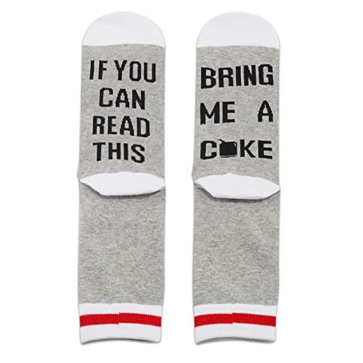 Calcetines para amantes de la coca, regalo de coque, si puedes leer esto Bring Me A Coke Novelty Calcetines para hombres y mujeres