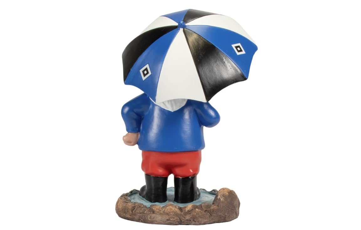 Hamburger SV HSV Gartenzwerg Zwerg ** Schietwetter **, ca. 10 x 10 x 16 cm, 100% Polyresin