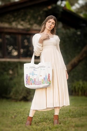 Bolso Tote con diseño urbano 17x14 pulgadas miniatura 2