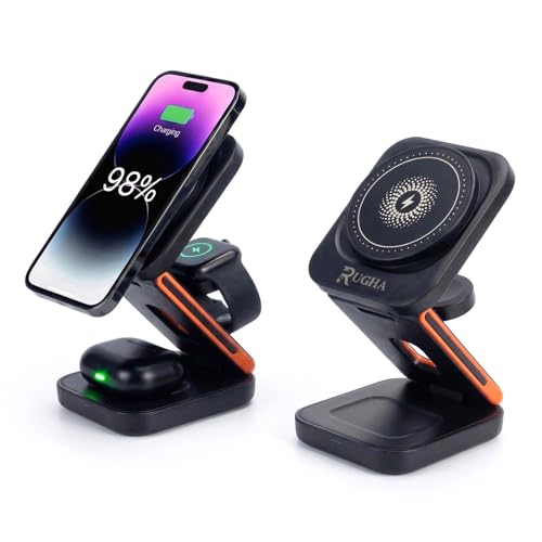 Station de charge magnétique pliable pour iPhone 16 Pro et AirPods, l'alliée de vos voyages