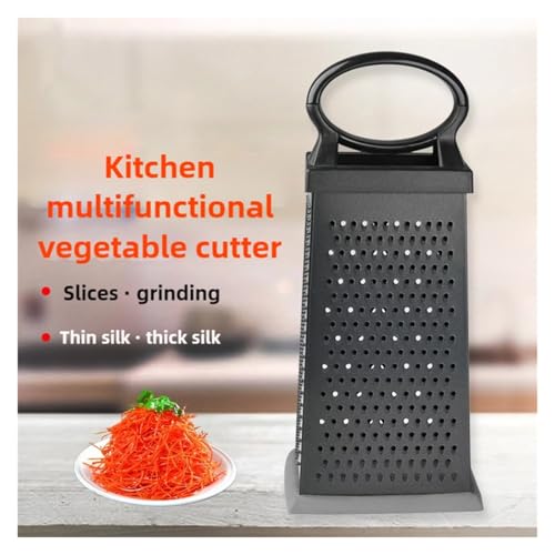 Rallador caja metálico 4 caras negro con mango miniatura 2