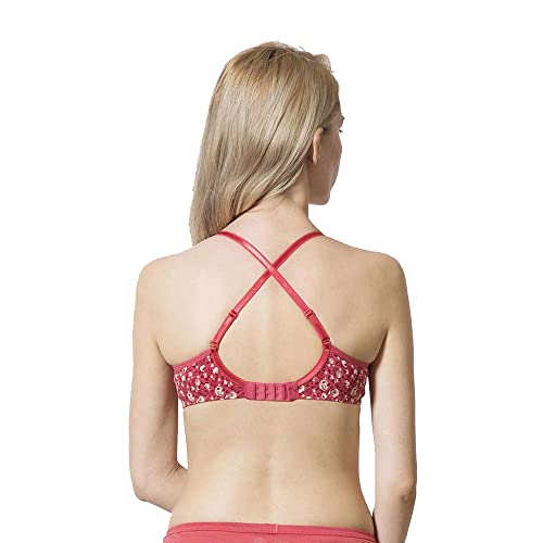 Image of Van Heusen Women's Everyday Cotton Bra|Medium Coverage|Non Padded|Non Wired|Seamless Moulded Cups|Anti Bacterial Tech| Keeps you Fresh|Sweat Absorbent|No Slip Soft Straps|Detachable Straps|Style 11001