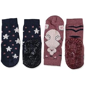 Sterntaler Fli Fli AIR DP Katze+Sterne baby-meisjes Sloffen-sokken