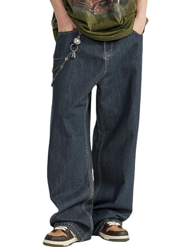 Y2k Baggy Jeans Men Hip Hop Jeans Vintage Streetwear Jeans Harajuku Loose Fit Pants Skater Jeans