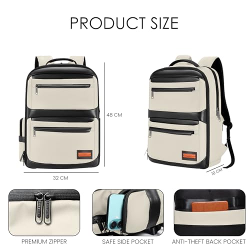 Image of Nordia Laptop Backpack - Sleek & Waterproof, Multi-Compartment Design, and Padded Straps for Work, School & Commute