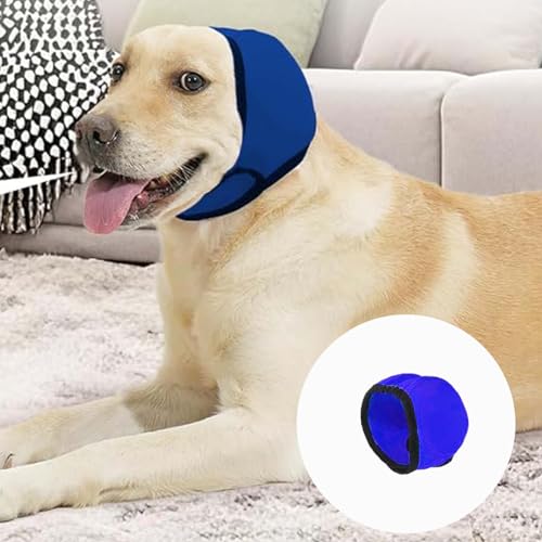 Gehörschutz Hund,Gehörschutz Für Hunde,Ohrenschutz Hund,Geräuschdämpfende Ohrhülle Zum Schutz des Haustierhörens Bei Lauten Geräuschen Wie Feuerwerk, Donner Und Anderen(Blau)