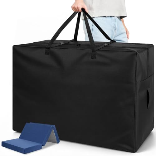Folding Mattress Storage Bag for Tri-Fold Up to 6 inch Queen...