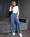 Love Welove Fashion Wide Leg Jeans for Women Elastic High Waisted Pull On Drawstring Baggy Denim Pants Plus Size 3XL