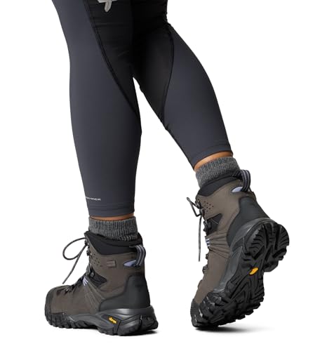 Columbia Womens Geoterra Outdry Leather Hiking Boot, Black/New Moon, 9