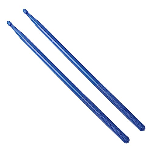 uxcell 5A Plastic Drum sticks, 1 Pair Light Practice Sticks for Drum Set | Plastic build, Blue, lightweight, durable, standard 5A size, percussion accessory, suitable for adult daily drum practice