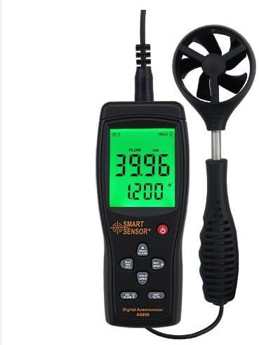 Digital Anemometer Wind Speed Air Velocity Temperature Measuring Meter, 0.3-45M/S, USB Data Connection