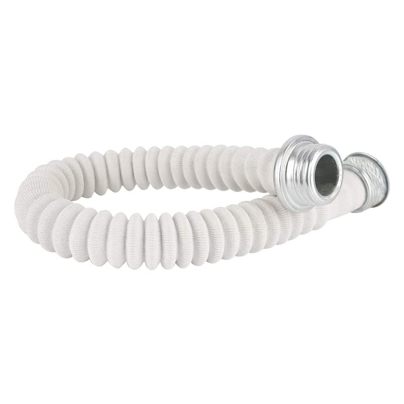 0.5M Rubber Gas Mask Hose with Fabric Protection for Connection with The Filter Boxes and Gas Masks(White)