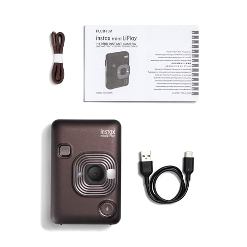 Image of Fujifilm INSTAX Mini LIPLAY Hybrid Instant Camera - Deep Bronze