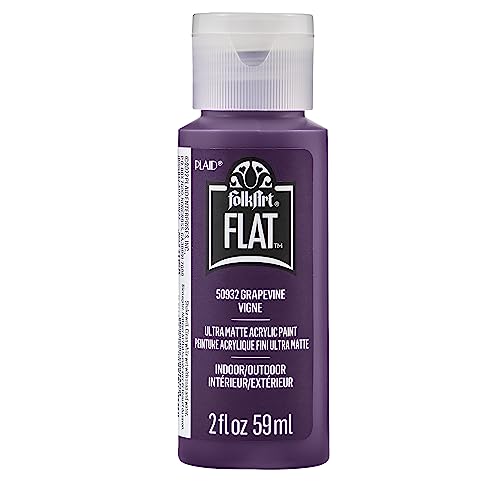 Image of FolkArt Flat Acrylic Craft Paint, Grapevine 2 fl oz Ultra Matte Paint Perfect for Indoor and Outdoor Arts and Crafts Projects, 50932