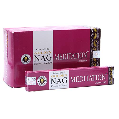 Incienso Golden Meditation 12x15g Nag champa