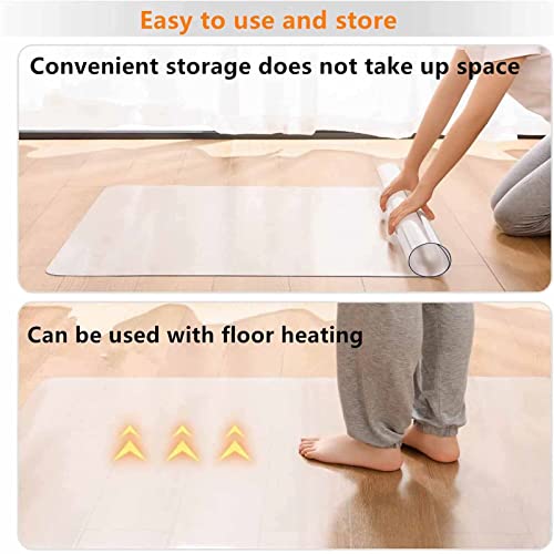 Mat de chaise transparente anti-scuff pour préserver les planchers