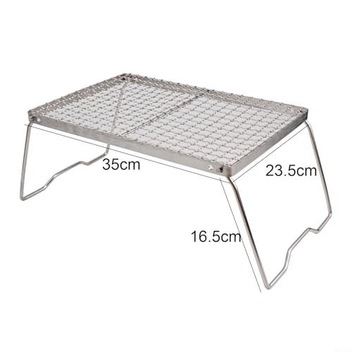 Grille de barbecue portable en acier pour repas de voyage - 5