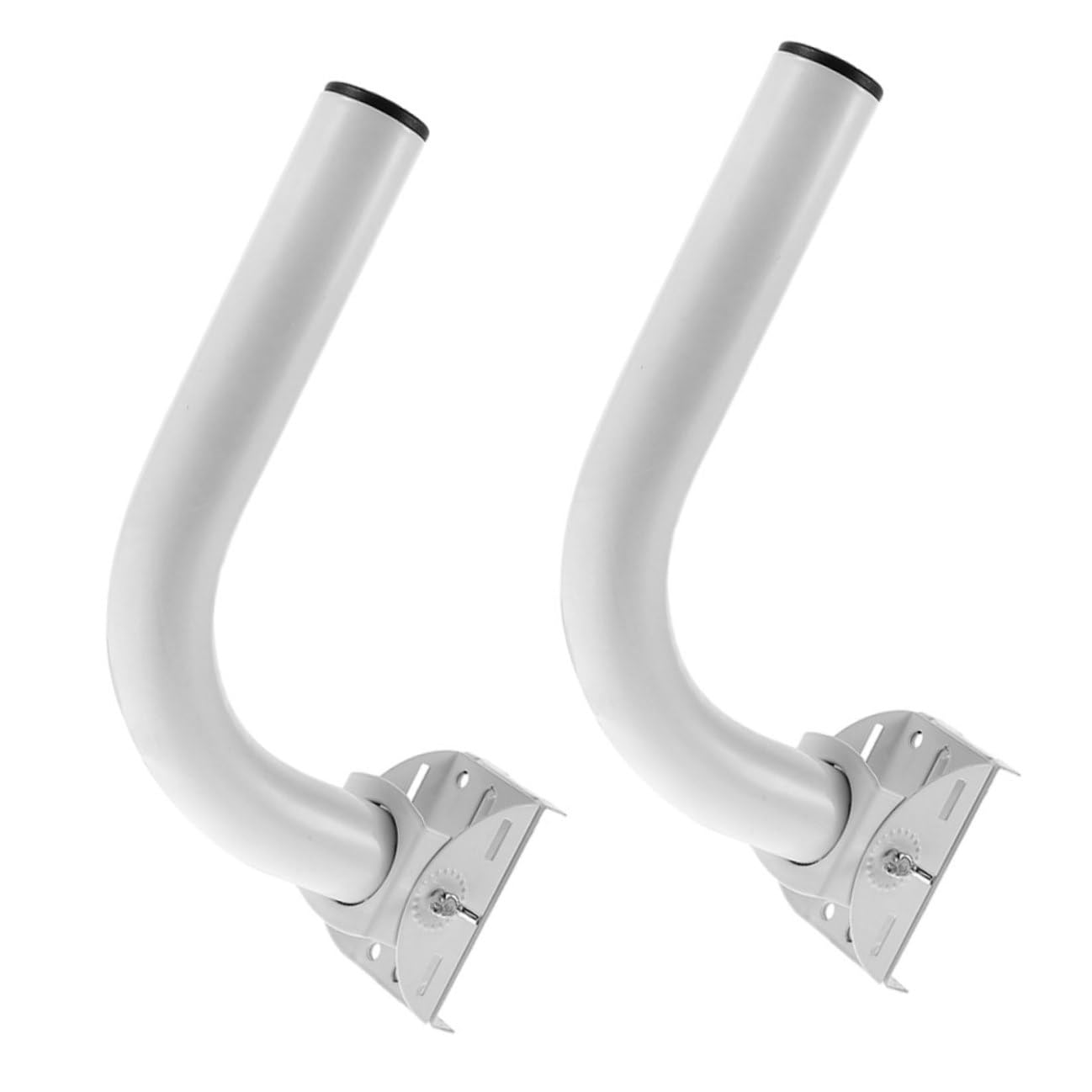 Support de Poteau Blanc GARVALON pour Installer Facilement une Antenne dans les Combles