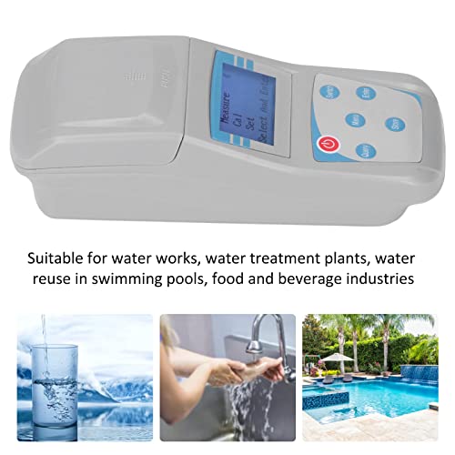 Medidor de Turbidez de Laboratorio, Turbidímetro Portátil Analizador de Detección de Turbidez de Calidad del Agua, Rango de Medición 0-200 NTU, Precisión de Luz Difusa a 90° 0.1