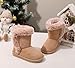 Moceen Baby Toddler Boys Girls Winter Boots Lightweight Soft Fur Lining Fashion Easy On Snow Boots for Kids Size 4 Toddler 8207 Brown