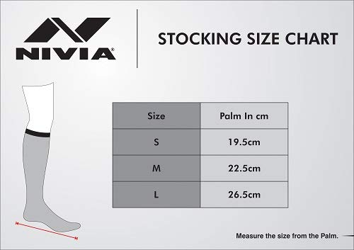Nivia Rabona Football Super Stockings for Men & Women, Knee Length Stockings, Football Socks, Soccer Socks, Sports Socks, Polyester Blend (Black) Size - M 2 41ZoMU5rcuL
