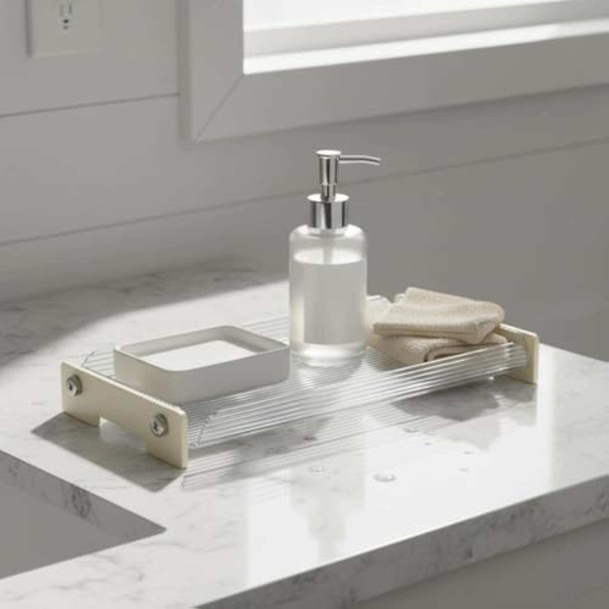 Light Luxury Design Acrylic Vanity Tray, Multifunctional Organizer