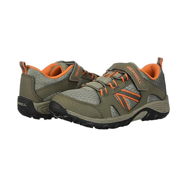 Merrell Kids Boys Outback Low Hiking Sneaker, Gunsmoke, 1 M US - Image 8