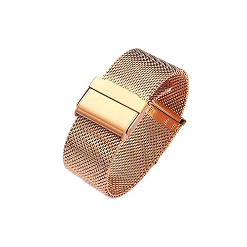 Bracelet de montre femme en maille métallique acier inoxydable 14mm 16mm 18mm