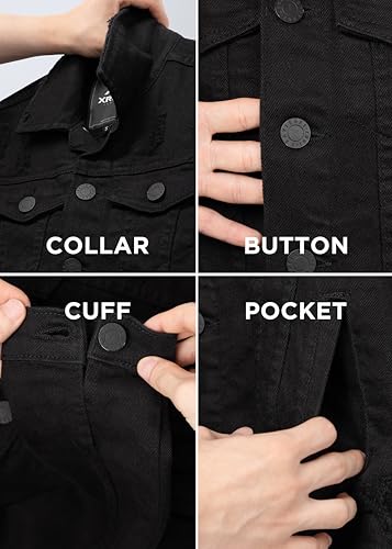 Image of X RAY Boys & Kids Denim Jean Jacket, 100% Cotton & Cotton Flex Washed Fall Outerwear Trucker Casual Jacket for Boys