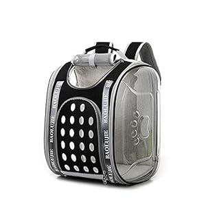 Amtang Kattenrugzak ademende huisdier reistas met transparant venster, draagbare outdoor reismand voor katten hond…