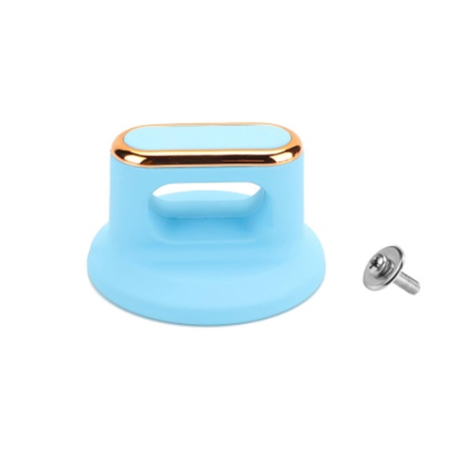 8Pcs Pot Lid Knob Handles with Gold Ring Heat-Resistant Cookware Knobs for Casserole Kettle