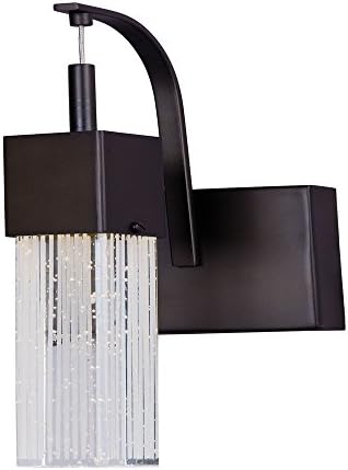 Miniatura 7 de ET2 E22760-89BZ Fizz III - Aplique de pared LED rectangular con forma de cubo de burbujas, 1 luz de 8 vatios, 15 pulgadas de alto x 5 pulgadas de