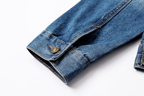 Joe Wenko Classic Kids Toddler Baby Boys & Girls Casual Outwear Denim Jacket4