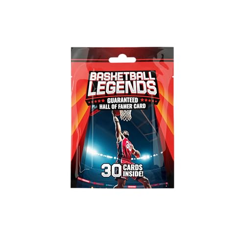 Basketball Legends Pack | 30 Basketball Cards | Guaranteed Hall of Fame Player Card