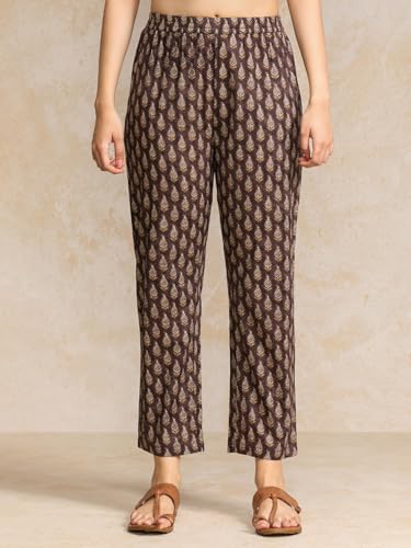 Anarkali Varanga ensemble imprimé ethno haut de gamme avec détails brodés - 6