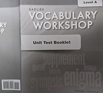 Paperback Sadlier Oxford Vocabulary Workshop Unit Test Booklet Level A Book
