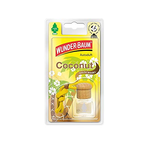 Botella de Aroma para refrescar el Coche, Wunder-Baum Autoduft Coconut 1pieza(s)