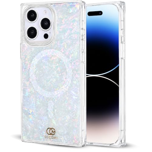 Image of COCOMII Rectangle for iPhone 14 Pro Max Case, Pearlescent Opal