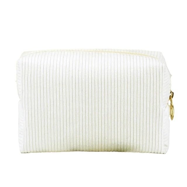 Kosmetiktasche Kosmetiktasche for Damen, aus Cord, einfarbig, Make-up-Tasche, Reisetasche, tragbare Waschtasche, Kulturbeutel, Organizer, Geldbörse Makeup Bag(2,5 PCS)
