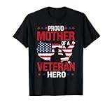 Photo Gallery bandiera statunitense con scritta "proud mother of a veteran hero mom veteran" maglietta Photo Gallery bandiera statunitense con scritta "proud mother of a veteran hero mom veteran" maglietta
