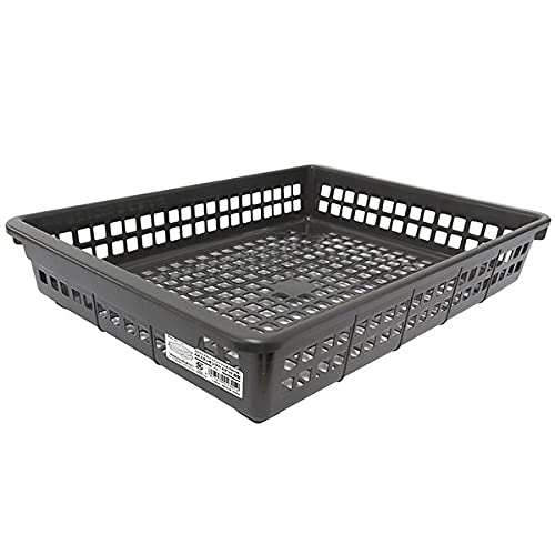 収納バスケット スタッキング 浅型 A4サイズ収納可 グレー 26.6×37×高さ6.7cm