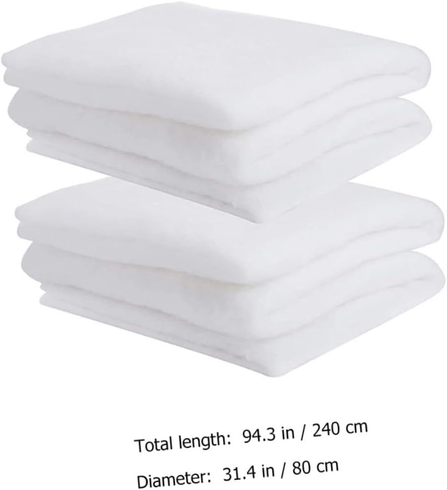 Kichvoe 2pcs Artificial Snow Blanket Christmas Snow Cover for Holiday Winter Decor DIY Simulation Prop Suitable for Party Supplies and Seasonal Home Decoration