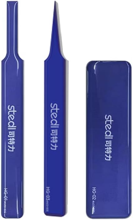 Hobby Model Polishing Tools 3 PCS, Precision Glass Polishing Files #600-800 Grits, Anti-Slip Comfortable Grip for Gundam, Scale Military Model, 3D Resin Parts
