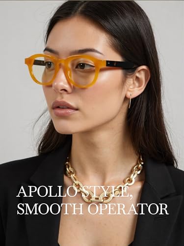 Image of Retro Blue Light Blocking Glasses Lightweight UV400 Anti Eyestrain Protection TV Computer Gaming for Women